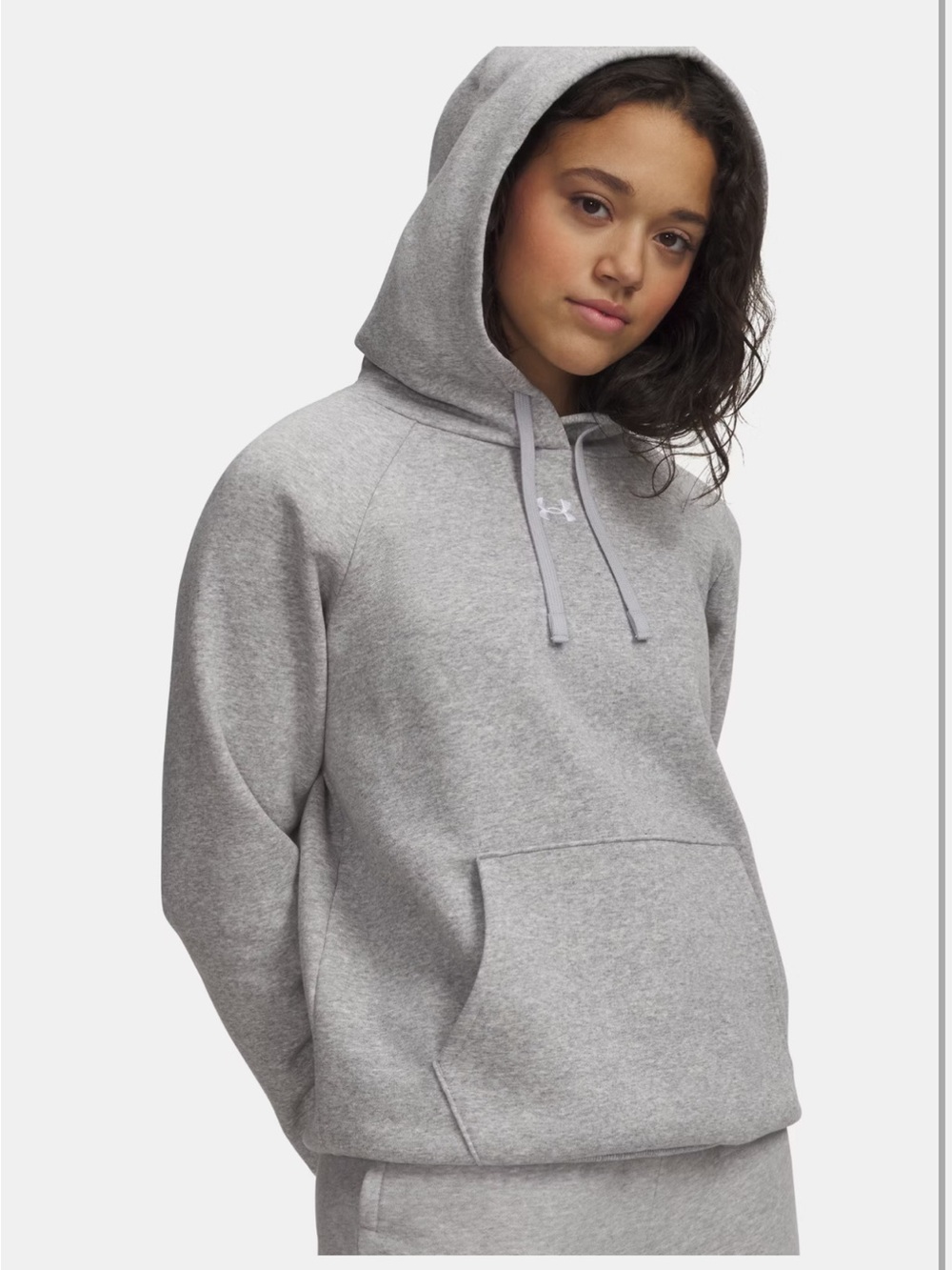 NWT Under Armour Women’s Rival Fleece Hoodie - gray - Size M
